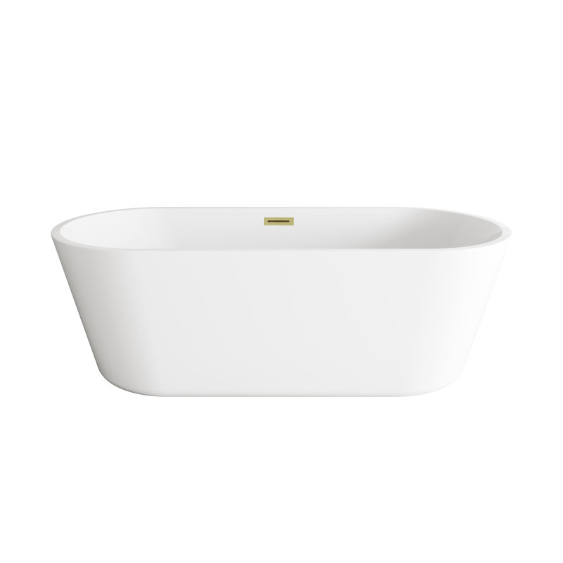 Baignoire de trempage 71 "x 31" Jakeil, Brushed Gold