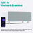 Smart Coffee Table With Built-In Fridge, Bluetooth Speaker, Wireless Charging, Touch Control Panel, USB Ports, Outlet Protection, Atmosphere Light