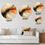 Horloge murale abstraite Poetry In Motion Retro Waves II-93383341
