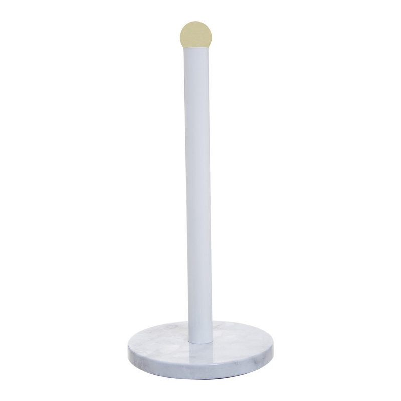 Stainless Steel Paper Towel Holder, White