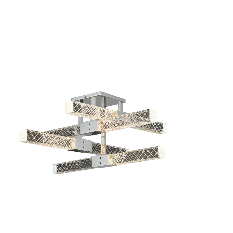 Apollo 1 LT Chrome/Clear Flush Mount Allegri