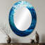 Vortex Tidal Twist Wave - miroir décoratif spirales abstraites, miroir mural moderne, impression d'art en métal-121883937-121883933