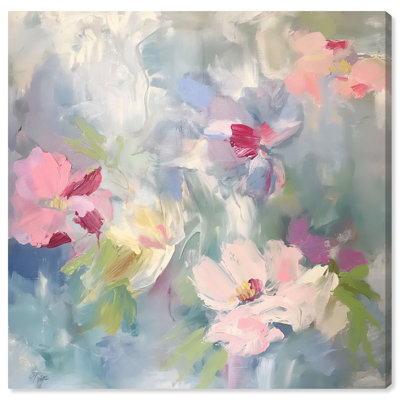 Fractal Flowers Canvas Floral Abstract Art by Art Remedy