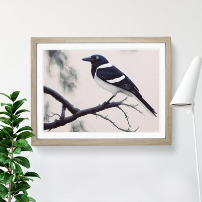 XH1022-10311X Wonderful Magpie Bird 1 Piece Single Picture Frame Wall Art