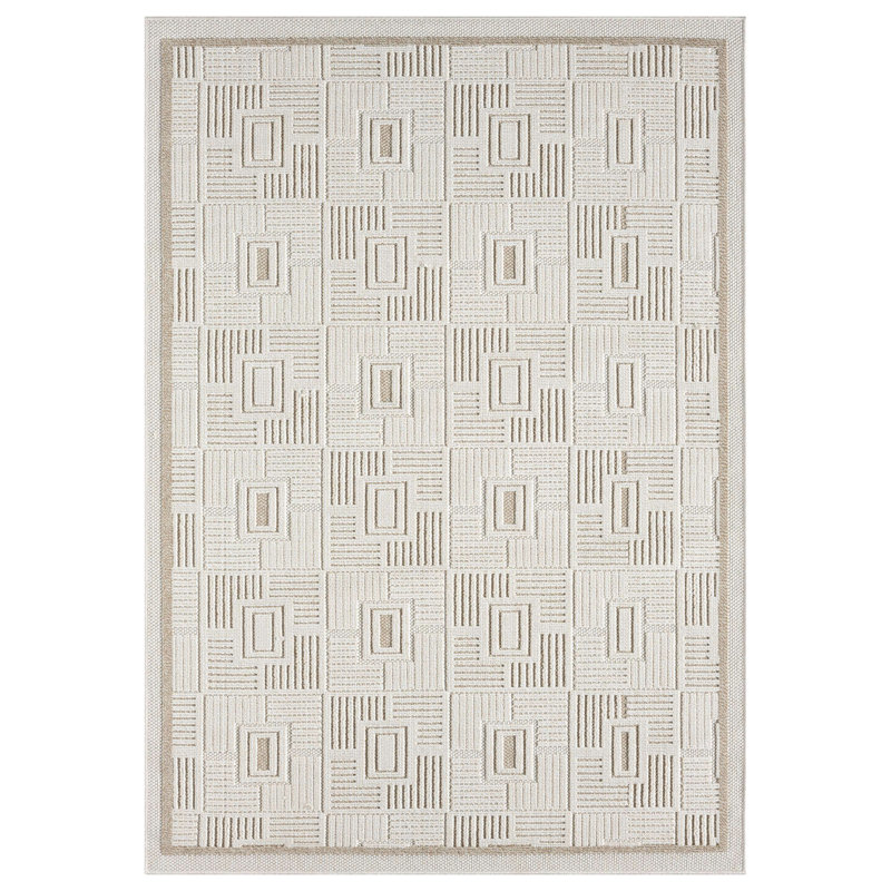 Tapis d'intérieur / extérieur Harmonic Tile, Rectangle 5 pi 3 po x 7 pi 3 po