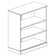 Leanardo 100% Solid Wood 32" Storage 3-Shelf Bookcase