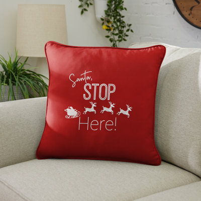 Embroidered Sunbrella® Outdoor Throw Pillow