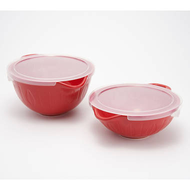  New Tupperware Wonderlier Mixing Bowl set of 5 with lids: Home  & Kitchen