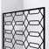 Linea Maze 34" W x 72" H Screen Frameless Fixed Glass Panel with Clear Max Technology