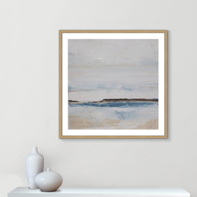 «Walk with Me» par Casa Fine Arts, H 32 po x l 32 po, Natural Framed