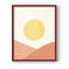 Simple Boho Sun II, reproduction encadrée - bois massif-839996999-839997054