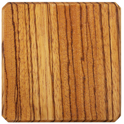 Wood Square 4 Piece Coaster Set With Holder