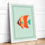 Geometric Fish Modern - Framed Print-278381263-278381298