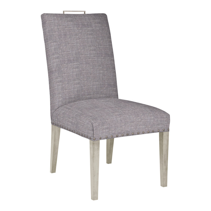 Chaise d'appoint Michael Weiss Everhart, Yes, Chenille nomade ardoise Crypton®, Wrenn