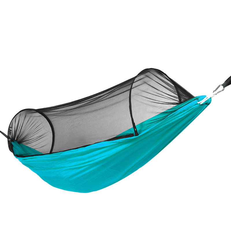 Hamac de camping Annora Survival Kit, Cyan / noir