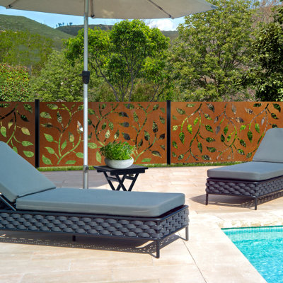 67in. In-ground Galvanized Steel Fence Post (for Decorative Privacy Panels And Slat Fence Installs)