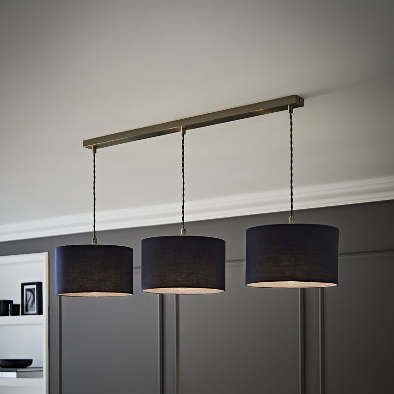 Albeiro 3 - Light Chrome Pendant, Blue