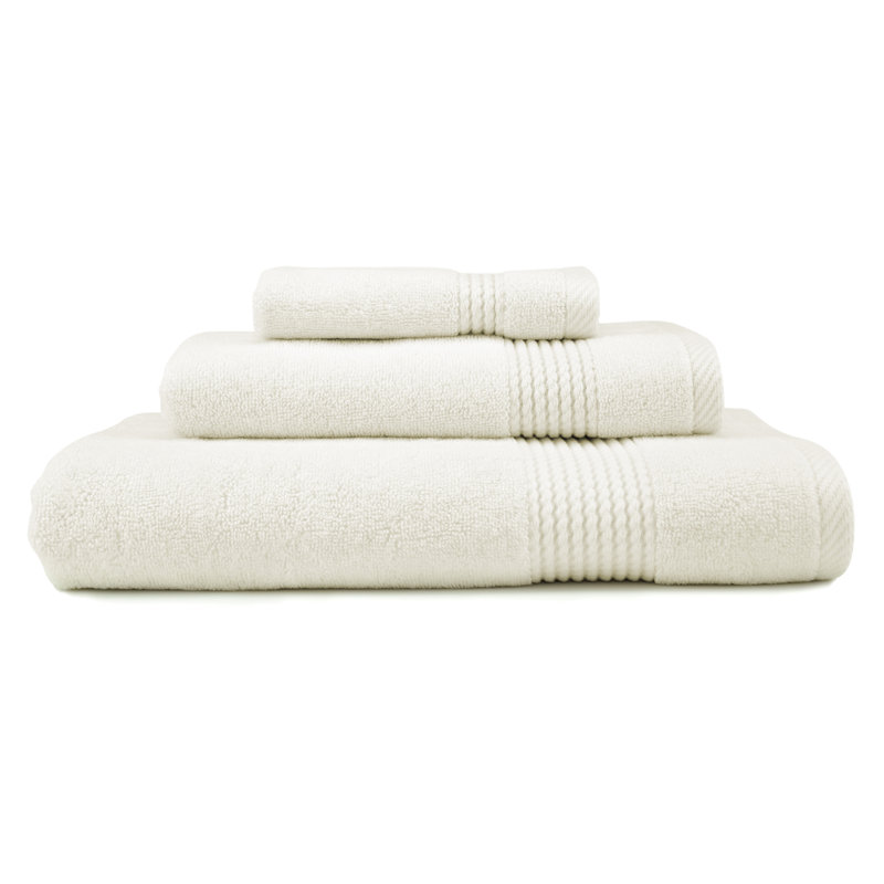 Ensemble de serviettes 3 pièces Adlena, Crème