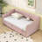 Twin Wood Upholstered daybed with Twin Trundle-337246207