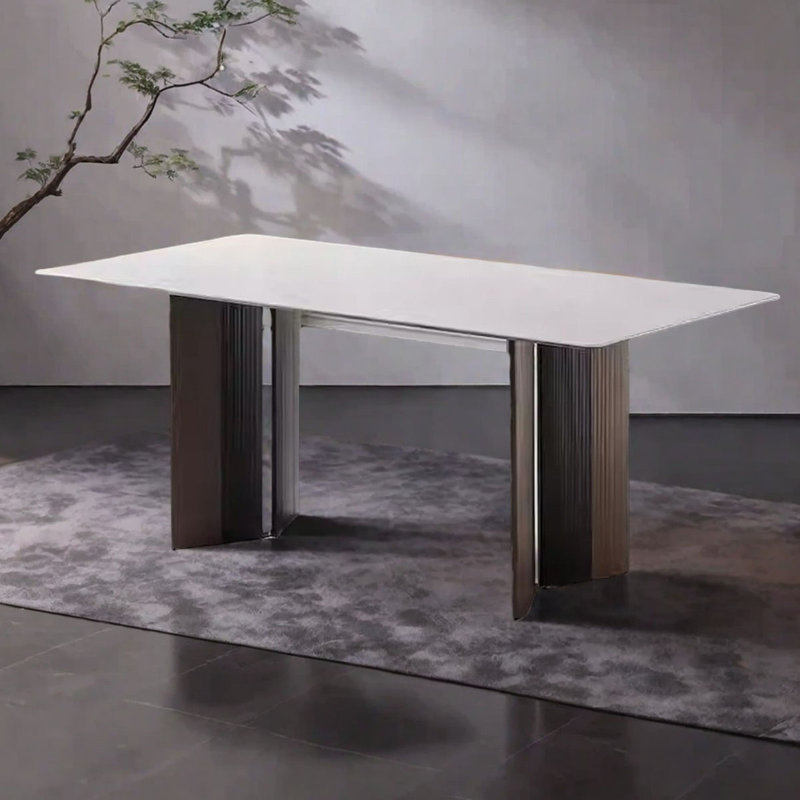 Table de salle à manger Modern Rock, 29.5" H x 70.9" L x 35.4" W