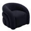 Fauteuil demi-tonneau pivotant rembourré Aunna-249351912
