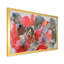 Fluide abstrait rouge et gris luxueux - peinture sur toile-67358601-67358638