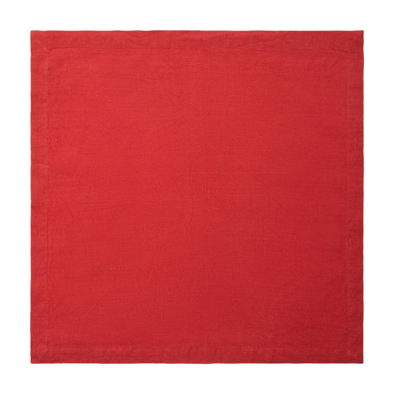Dalissa Linen Square Napkins, Cranberry