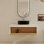 Ensemble de meuble-lavabo simple mural 36 "avec lavabo en céramique-134377856-134478762