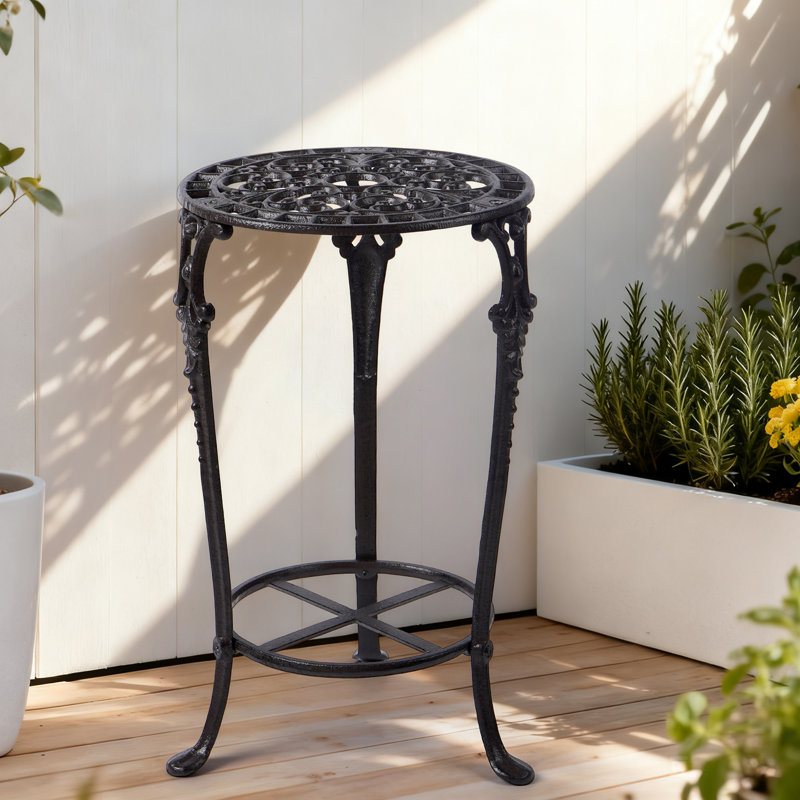 Grand support à plantes Table de plante en fonte robuste pour l'extérieur