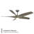 Zephyr 62'' Smart Indoor/Outdoor Ceiling Fan with LED Light And Remote Control Included-96241626