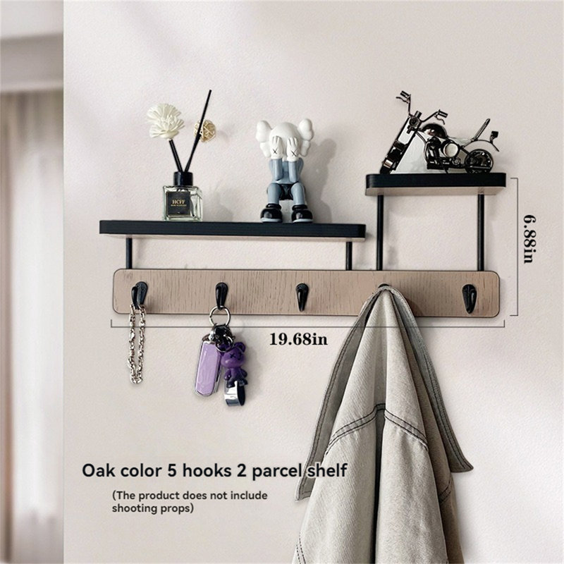 Crochet pour porte en bois massif, Marron clair