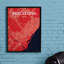 Barcelona City Map - No Frame Print-455405906