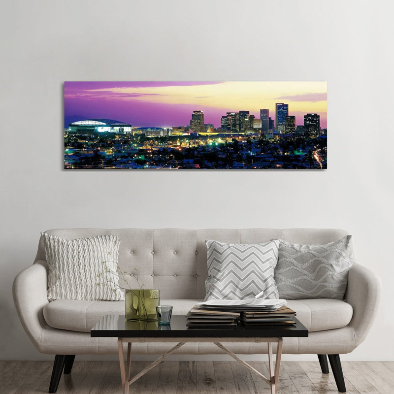 Phoenix AZ- Gallery-Wrapped Canvas Giclée, 24" H x 72" W