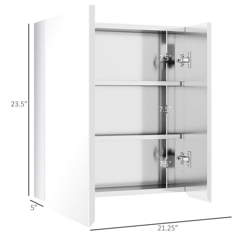 Armoire murale de salle de bain avec miroir - rangement Space Saver