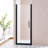30-31.5"W X 75"H Pivot Single Swing Shower Door, Aluminium Alloy In Matte Black, 1/4" (6Mm) Thick SGCC Tempered Clear Glass.
