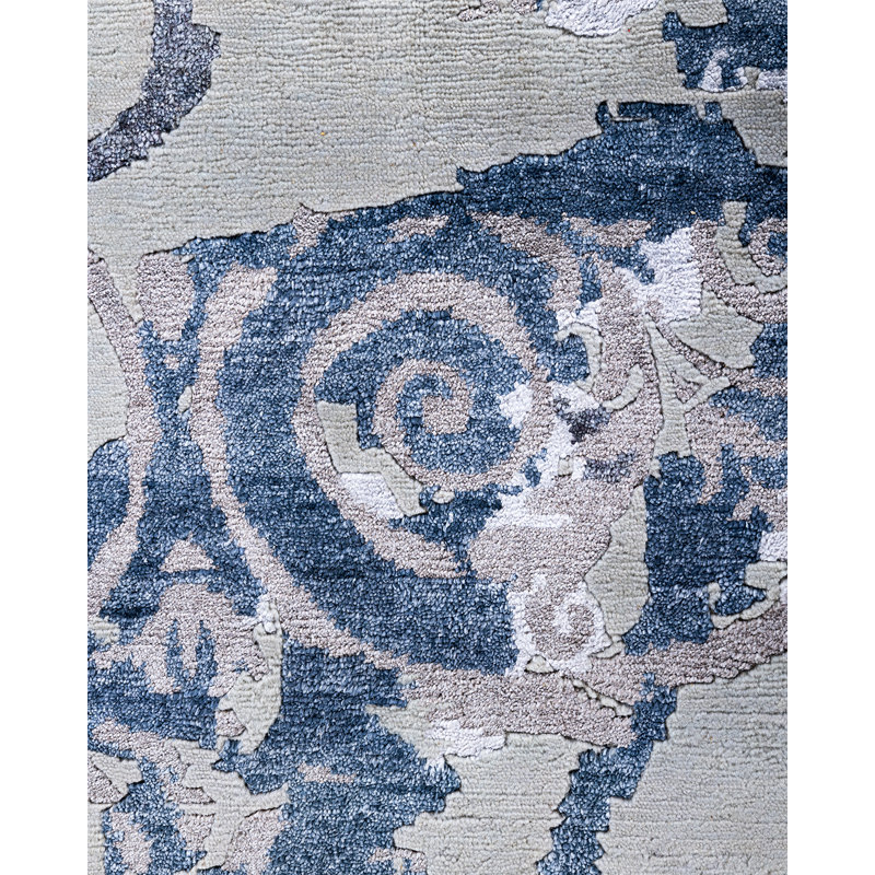 Overdyed One-of-a-Kind Rectangle 8'1" X 10'1" Hand Knotted Area Rug