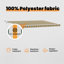 Ebern Designs Polyester Cover Retractable Patio Awning-946425472-946425490
