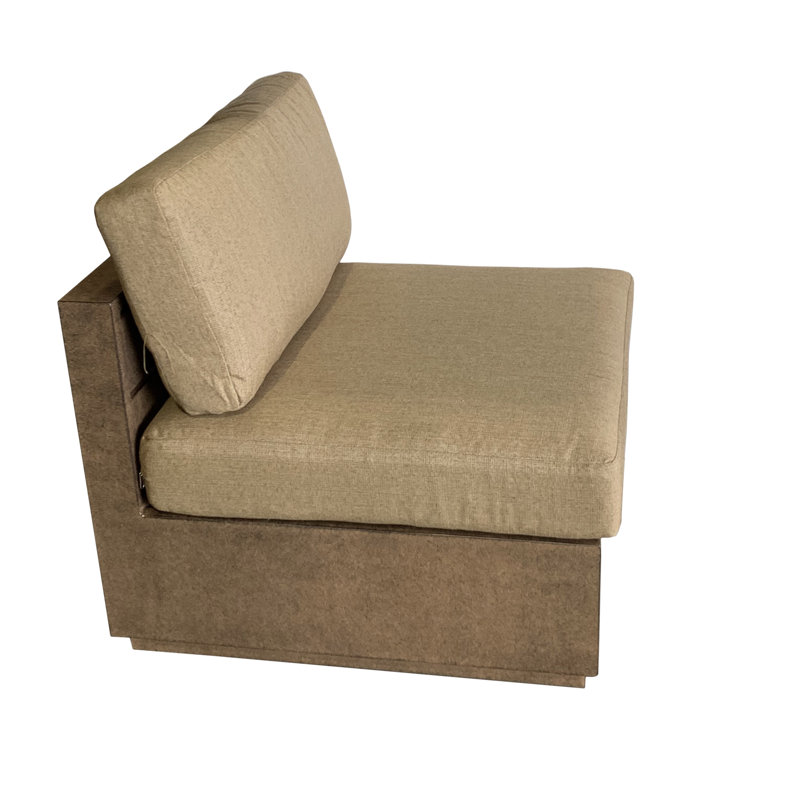 Chaise de patio moderne avec coussins YIana