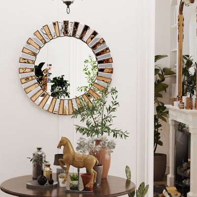 Fredi Glass Flat Wall Mirror