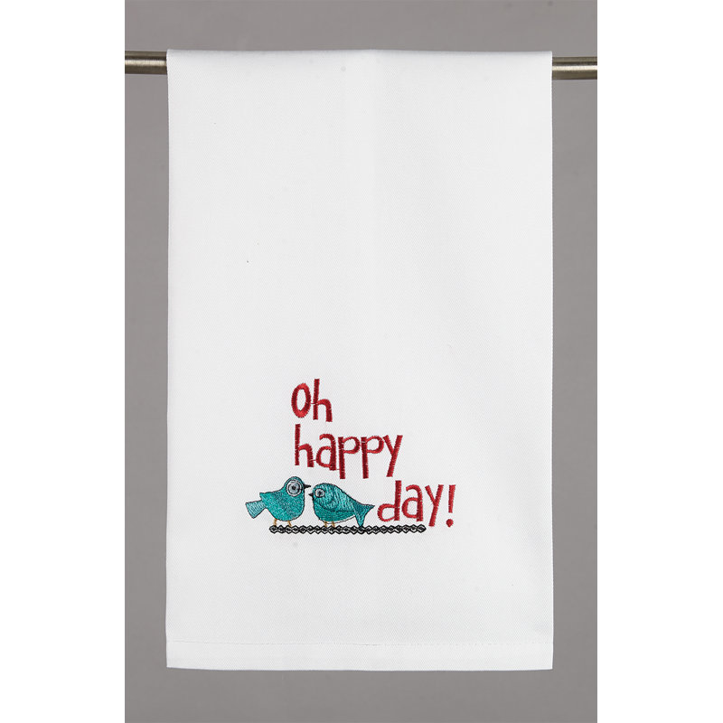 Cotton Embroidered Tea Towel Kitchen Towel