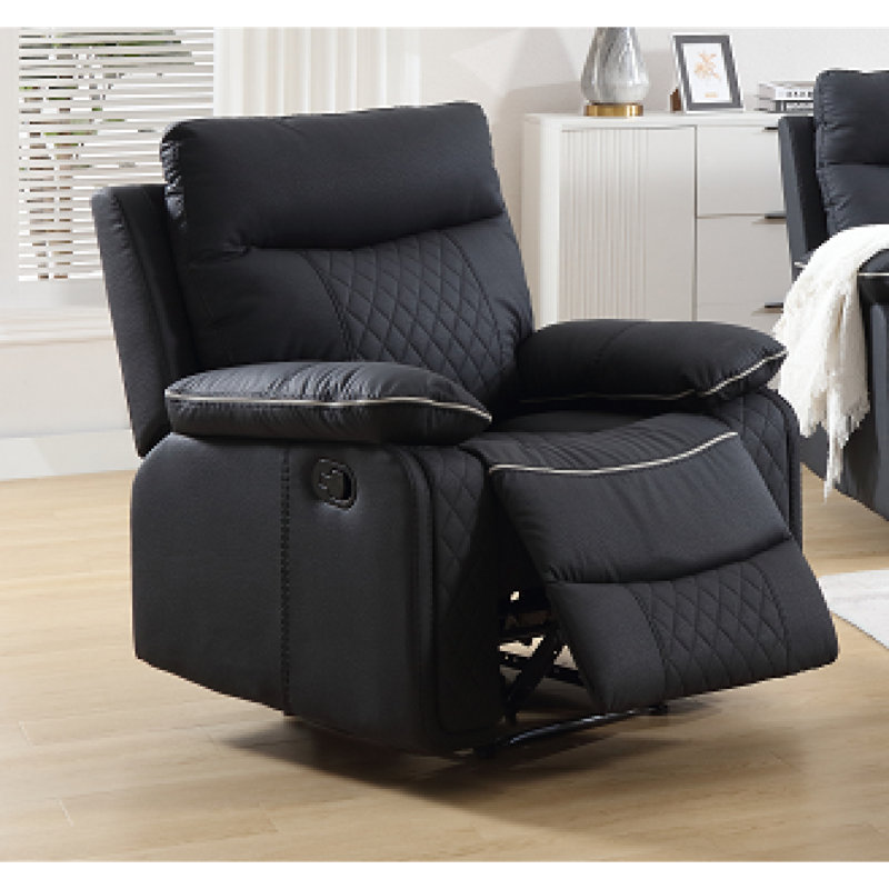 Fauteuil inclinable manuel en similicuir - Confort et style modernes pour le salon