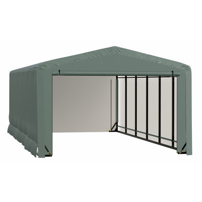 ShelterTube Wind and Snow-Load Rated Garage, 12x23x8 Green