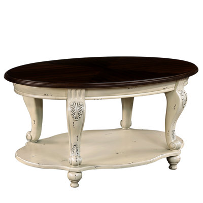 Table basse de salon - 3, beige et finition, pieds en bois d'hévéa massif, placage, espace de rangement abondant, pieds faciles à assembler,
