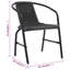 Chaise de patio empilable avec coussin