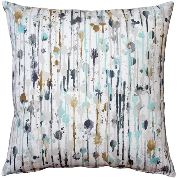 Graphic Cotton Throw Pillow, 15" x 15", Fiesta
