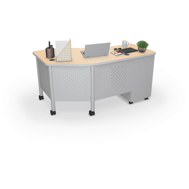 Bureau rectangulaire 60 "Lab Lab, Érable fusion, Gauche