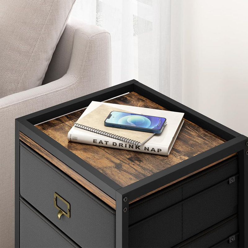 Candias 15.7'' Wide 3 -Drawer File Cabinet