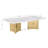 4 Piece White Marble Coffee Table Set-640186589