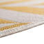 Tapis intérieur / extérieur en polypropylène tissé à la machine géométrique jaune / ivoire-833379809