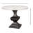 Haviland Round Marble Top Metal Base Dining Table